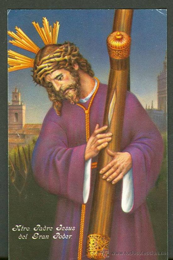 Carteles de Semana Santa: SEMANA SANTA DE SEVILLA. ESTAMPA DE JESUS DEL GRAN PODER. - Foto 1