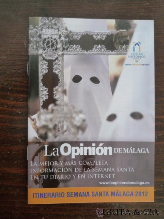 Plakate der Karwoche: ITINERARIO SEMANA SANTA M&Aacute;LAGA 2012
