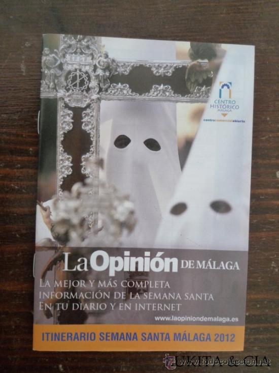 Plakate der Karwoche: ITINERARIO SEMANA SANTA M&Aacute;LAGA 2012