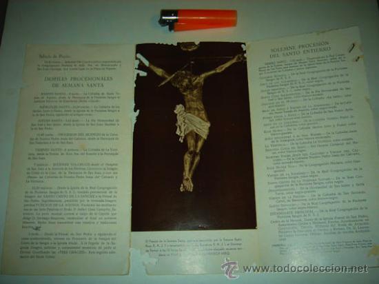 Carteles de Semana Santa: Programa de mano de la Semana Santa de Reus 1962. - Foto 2