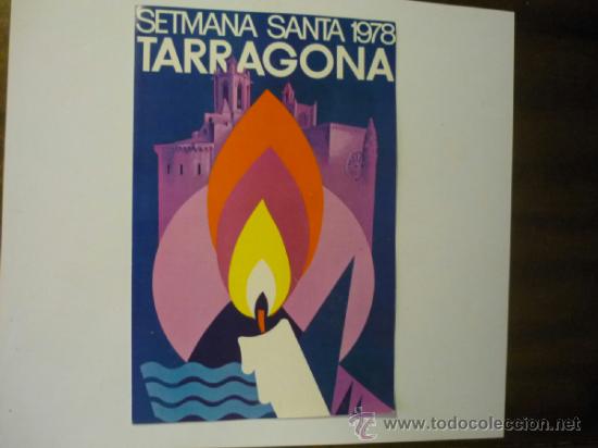 Carteles de Semana Santa: PROGRAMA 8 PAG.SEMANA SANTA TARRAGONA 1978 - Foto 1