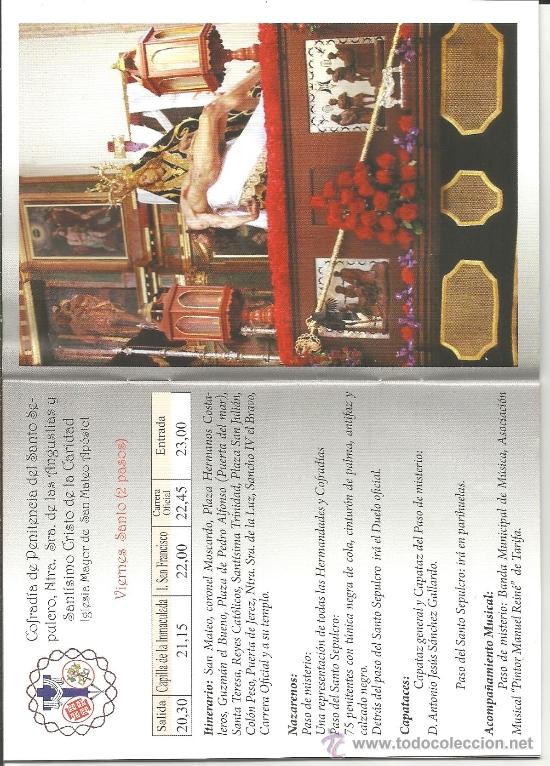Carteles de Semana Santa: PROGRAMA SEMANA SANTA EN TARIFA(CADIZ) 2013. 25 PAGINAS. - Foto 4