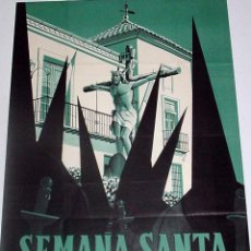 Carteles de Semana Santa: ANTIGUO CARTEL DE YECLA, MURCIA, SEMANA SANTA 1960, ILUSTRADO POR DAMIÁN – MIDE 70 X 49 CMS.