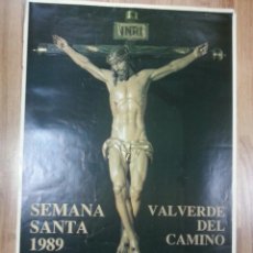 Carteles de Semana Santa: CARTEL SEMANA SANTA VALVERDE DEL CAMINO 1989 50X70 CM.