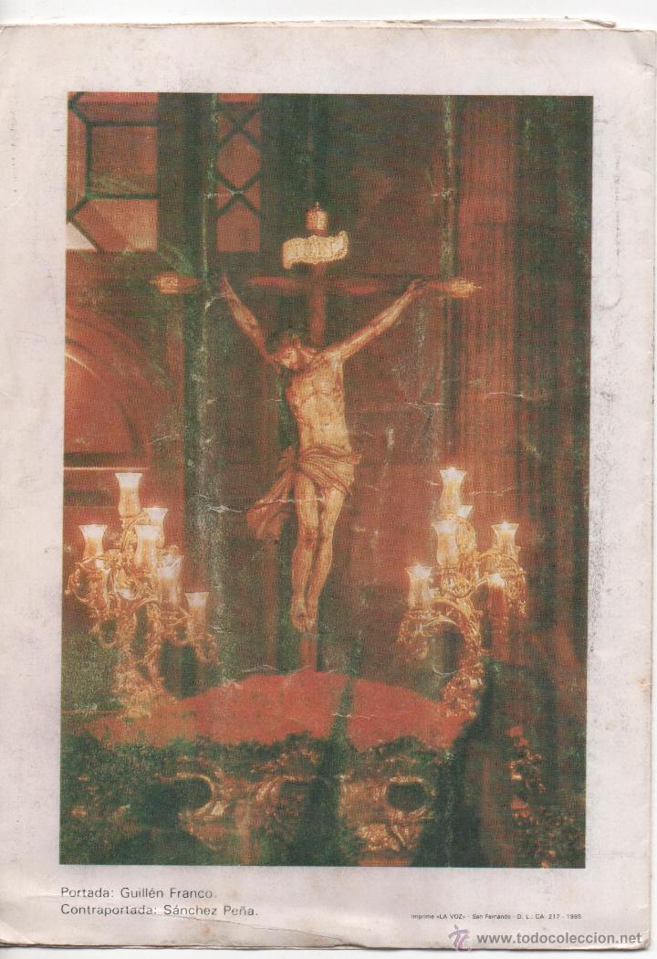 Carteles de Semana Santa: CADIZ .- PROGRAMA DE SEMANA SANTA 1985 - Foto 2