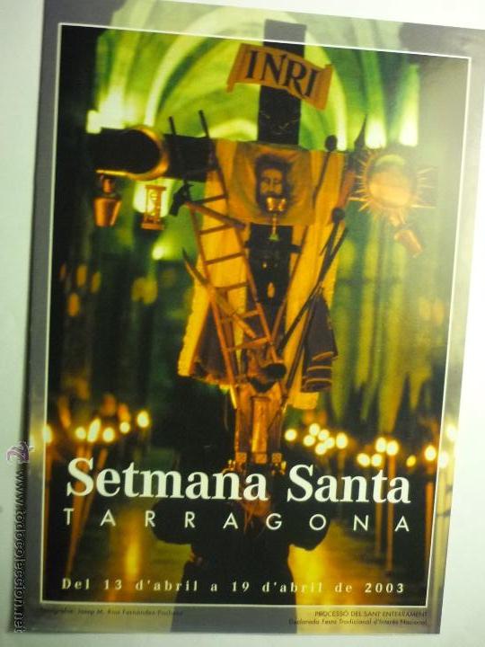 Carteles de Semana Santa: SEMANA SANTA TARRAGONA.-PROGRAMA TRIPTICO 2003 - Foto 1