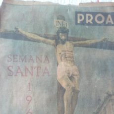 Carteles de Semana Santa: CARTEL SEMANA SANTA-CRISTO CRUCIFICADO EL DESENCLAVO MINERVA Y V. LEON -AÑO 1960. Lote 48280606