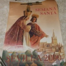 Carteles de Semana Santa: PÓSTER DE LA SEMANA SANTA DE SEVILLA AÑO 2000. 52 X 78 CM. BUEN ESTADO.. Lote 343117058