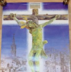 Carteles de Semana Santa: SEMANA SANTA SEVILLA, 1998, CARTEL 550 ANIVERSARIO HERMANDAD DE VERA CRUZ, 45X68 CMS
