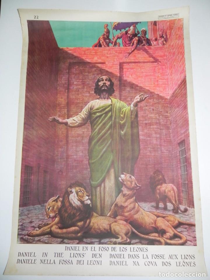 cartel religioso daniel en el foso de los leone - Buy Antique posters of  the Holy Week on todocoleccion