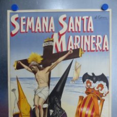 Affissi di Settimana Santa: CARTEL VALENCIA, SEMANA SANTA MARINERA - AÑO 1957 - LITOGRAFIA, A. CABRERA