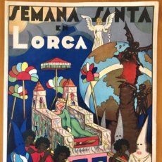 Carteles de Semana Santa: LORCA- MURCIA- CARTEL SEMANA SANTA- LITOGRAFIA MIRABET- AÑO 1935. Lote 367315859