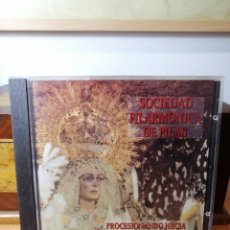 Carteles de Semana Santa: PROCESIONANDO HACIA SEVILLA - CD MARCHAS PROCESIONALES - SOCIEDAD FILARMÓNICA DE PILAS - SEVILLA. Lote 308791888