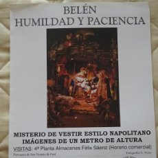 Carteles de Semana Santa: POSTER CARTEL RELIGIOSO SEMANA SANTA MÁLAGA. BELÉN DE HUMILDAD Y PACIENCIA. 42CM 235