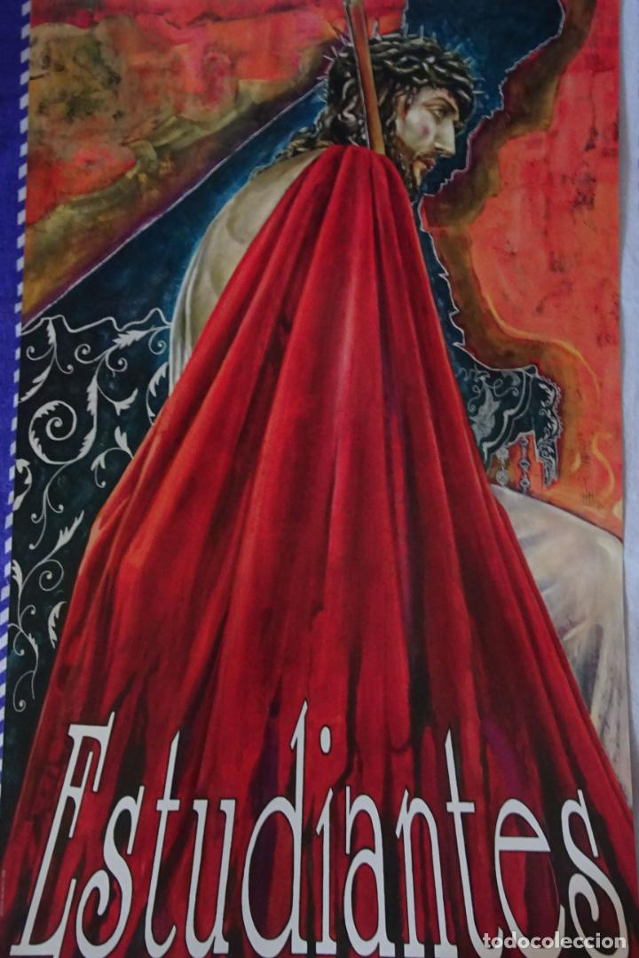 Affiches de Semaine Sainte: POSTER CARTEL RELIGIOSO SEMANA SANTA M&Aacute;LAGA. HERMANDAD DE ESTUDIANTES. 50CM. 120