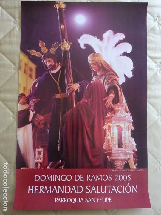 Cartazes da Semana Santa: POSTER CARTEL RELIGIOSO SEMANA SANTA M&Aacute;LAGA. 2005 HERMANDAD DE LA SALUTACI&Oacute;N 63CM. 27