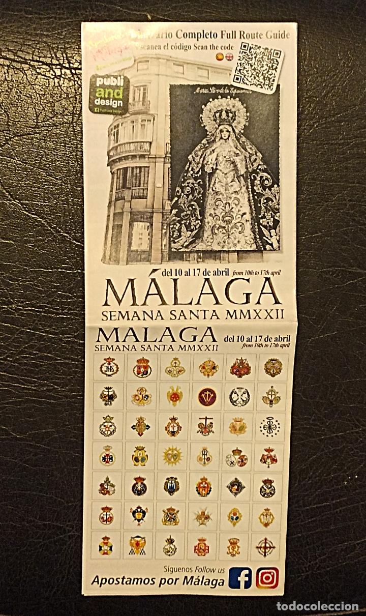 Carteles de Semana Santa: ITINERARIO SEMANA SANTA DE M&Aacute;LAGA 2022 - APOSTAMOS POR M&Aacute;LAGA - DESPLEGABLE