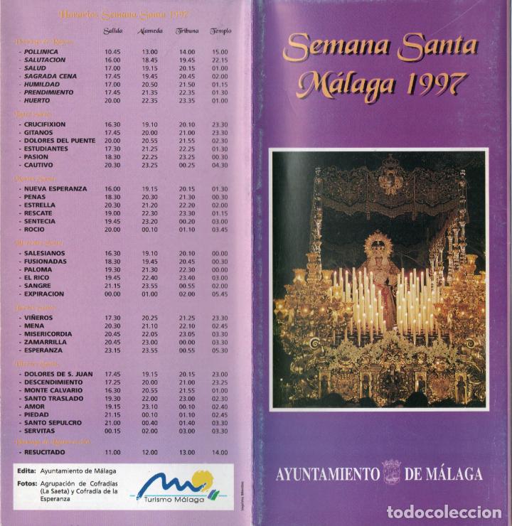 Carteles de Semana Santa: Itinerario/Programa Semana Santa M&aacute;laga 1997 - Foto 1