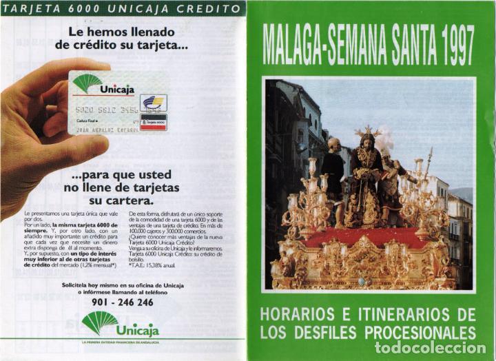 Carteles de Semana Santa: Itinerario/Programa Semana Santa M&aacute;laga 1997 - Foto 1