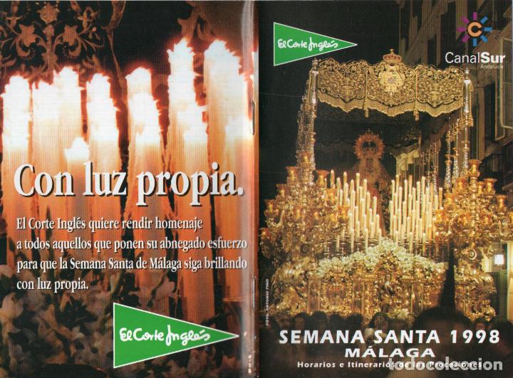 Carteles de Semana Santa: Itinerario/Programa Semana Santa M&aacute;laga 1998 - Foto 1