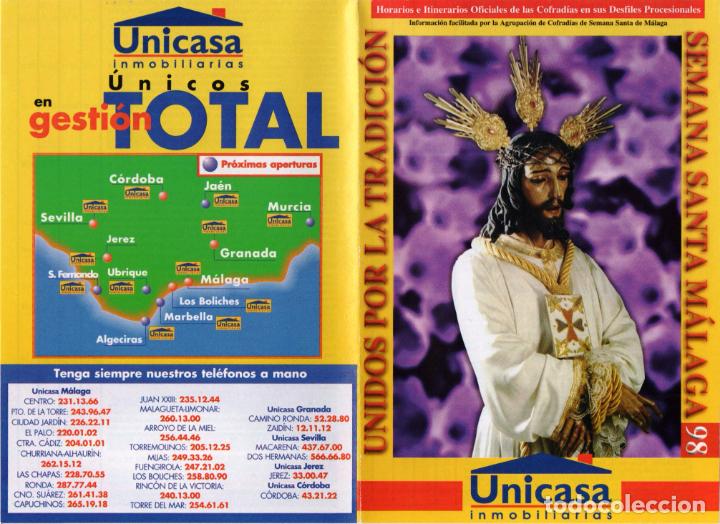 Carteles de Semana Santa: Itinerario/Programa Semana Santa M&aacute;laga 1998 - Foto 1