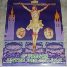 Carteles de Semana Santa: 2º PREGÓN ENTRE DOS ORILLAS, SEMANA SANTA 1996, SEVILLA ORIGINAL (VER MAS FOTOS).