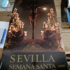Carteles de Semana Santa: CARTEL SEMANA SANTA DE SEVILLA,1980, ORIGINAL, 36X69 CMS