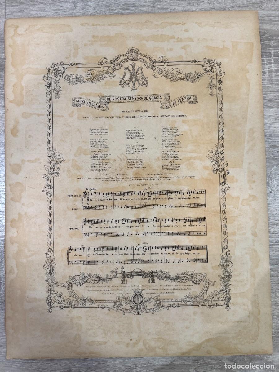 Carteles de Semana Santa: 1897 Chromolithograph - Mare de Deu de Gracia - Foto 9