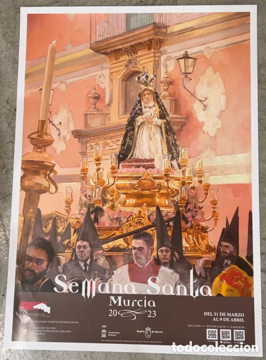 Carteles de Semana Santa: Cartel. Semana Santa. Murcia. Alonso Del Moral S&aacute;nchez. 2023.