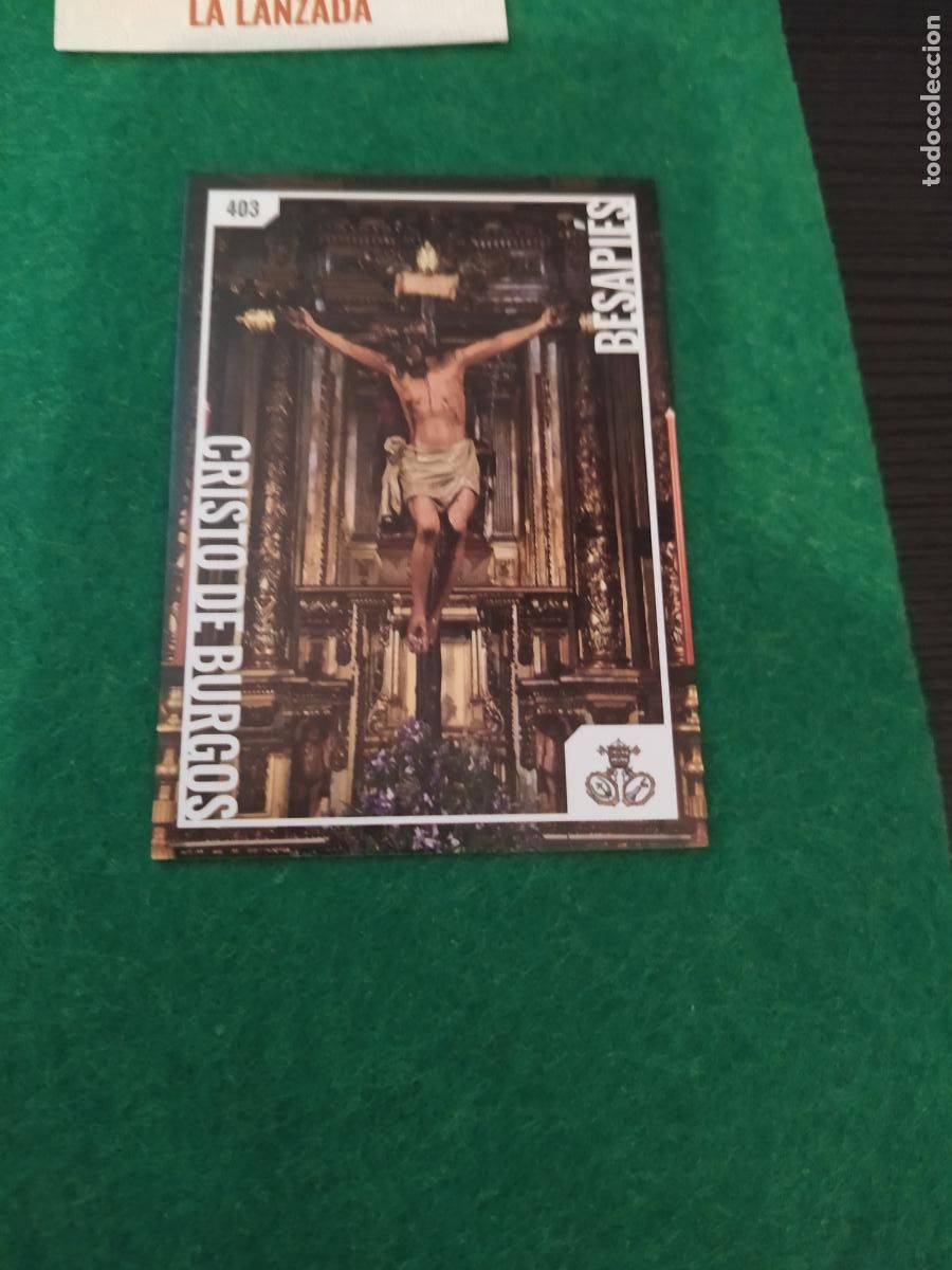 Carteles de Semana Santa: holy cards sevilla semana santa 2026 besapies n&ordm; 403 cristo de burgos