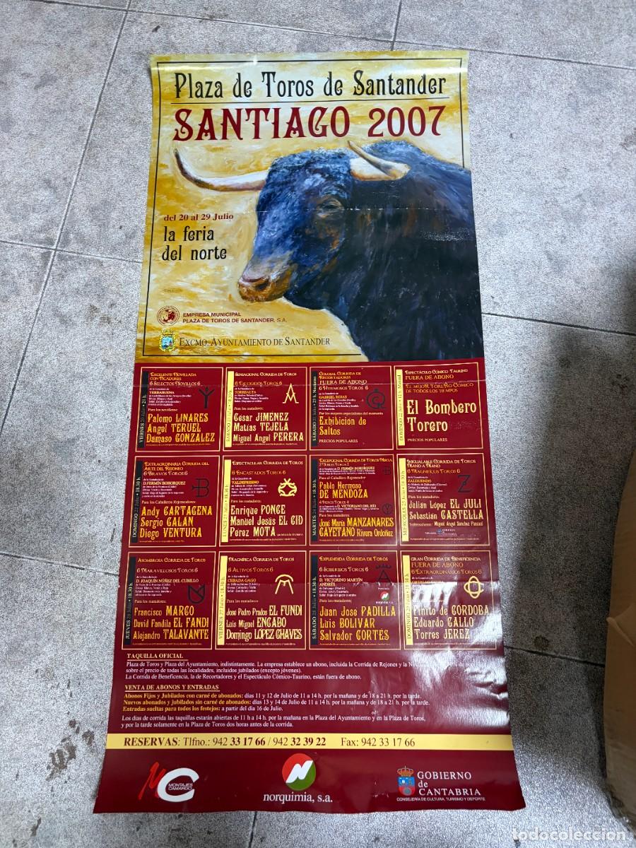 Carteles de Semana Santa: CARTEL. PLAZA TOROS SANTANDER. 2007. GANADER&Iacute;A YERBABUENA. PALOMO LINARES. ANGEL TERUEL. DAMASO