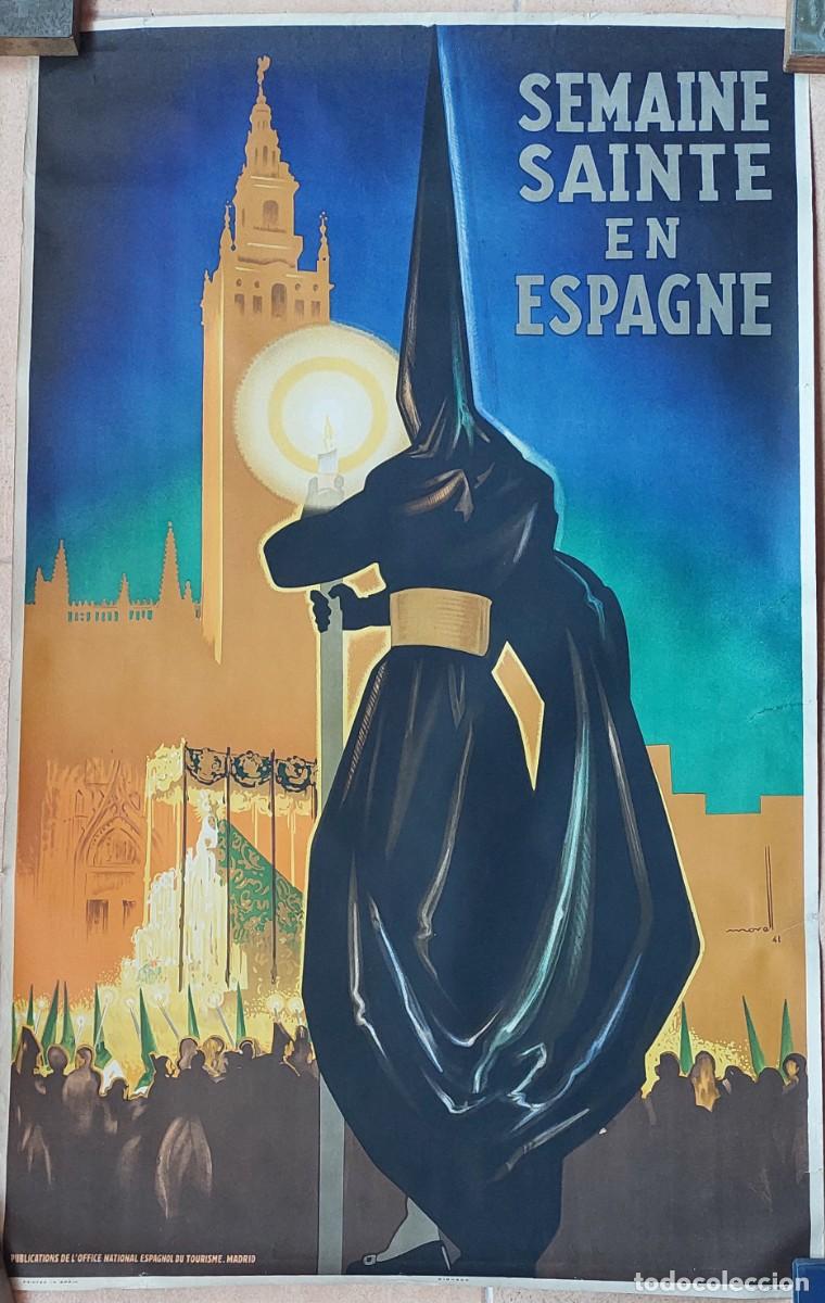 Carteles de Semana Santa: CARTEL DE MORELL SEMANA SANTA PATRONATO NACIONAL DE TURISMO SEVILLA SEMAINE SAINTE ESPAGNE FRANCES