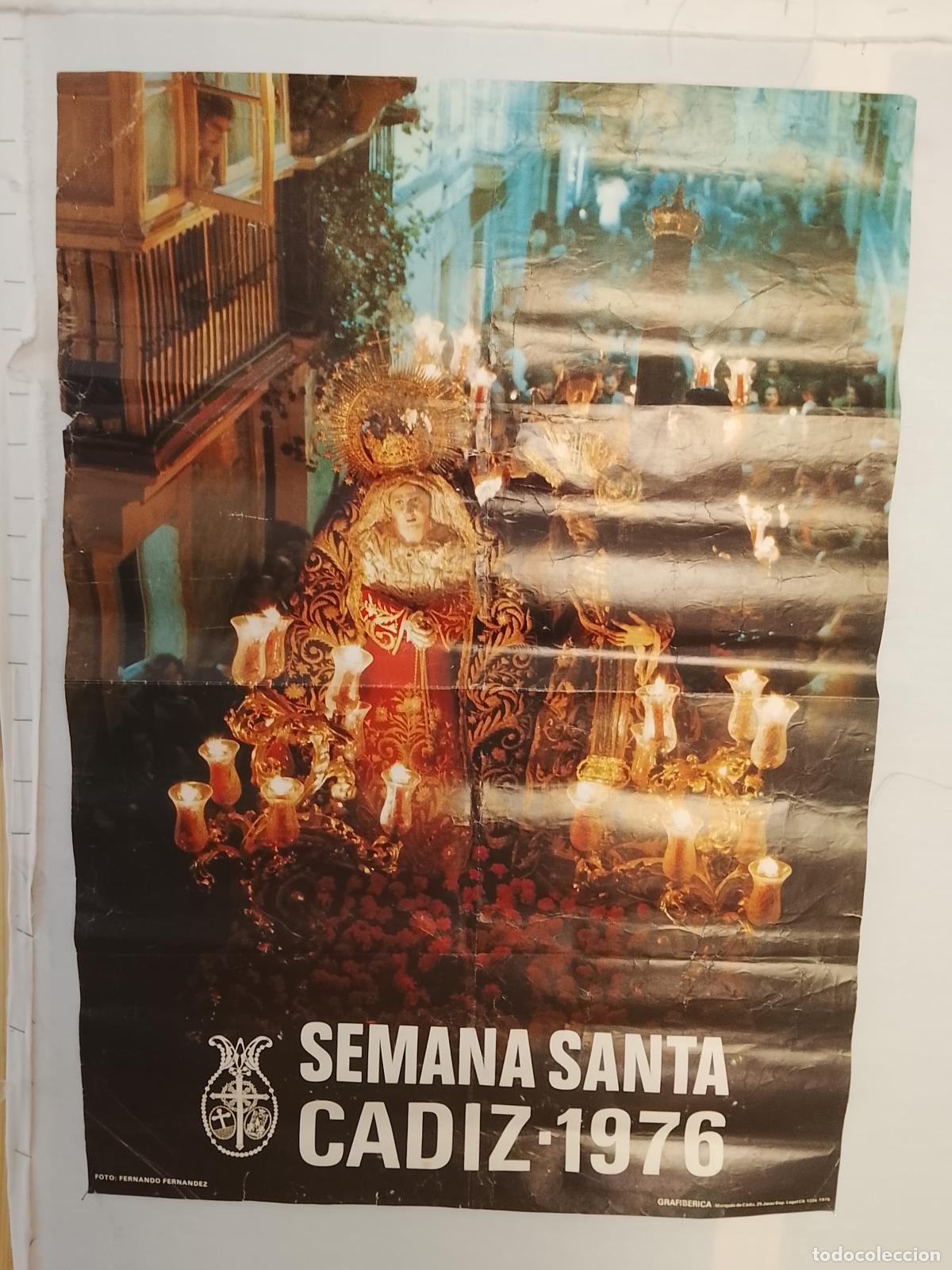 Carteles de Semana Santa: A-2 CARTEL SEMANA SATA CADIZ 1976