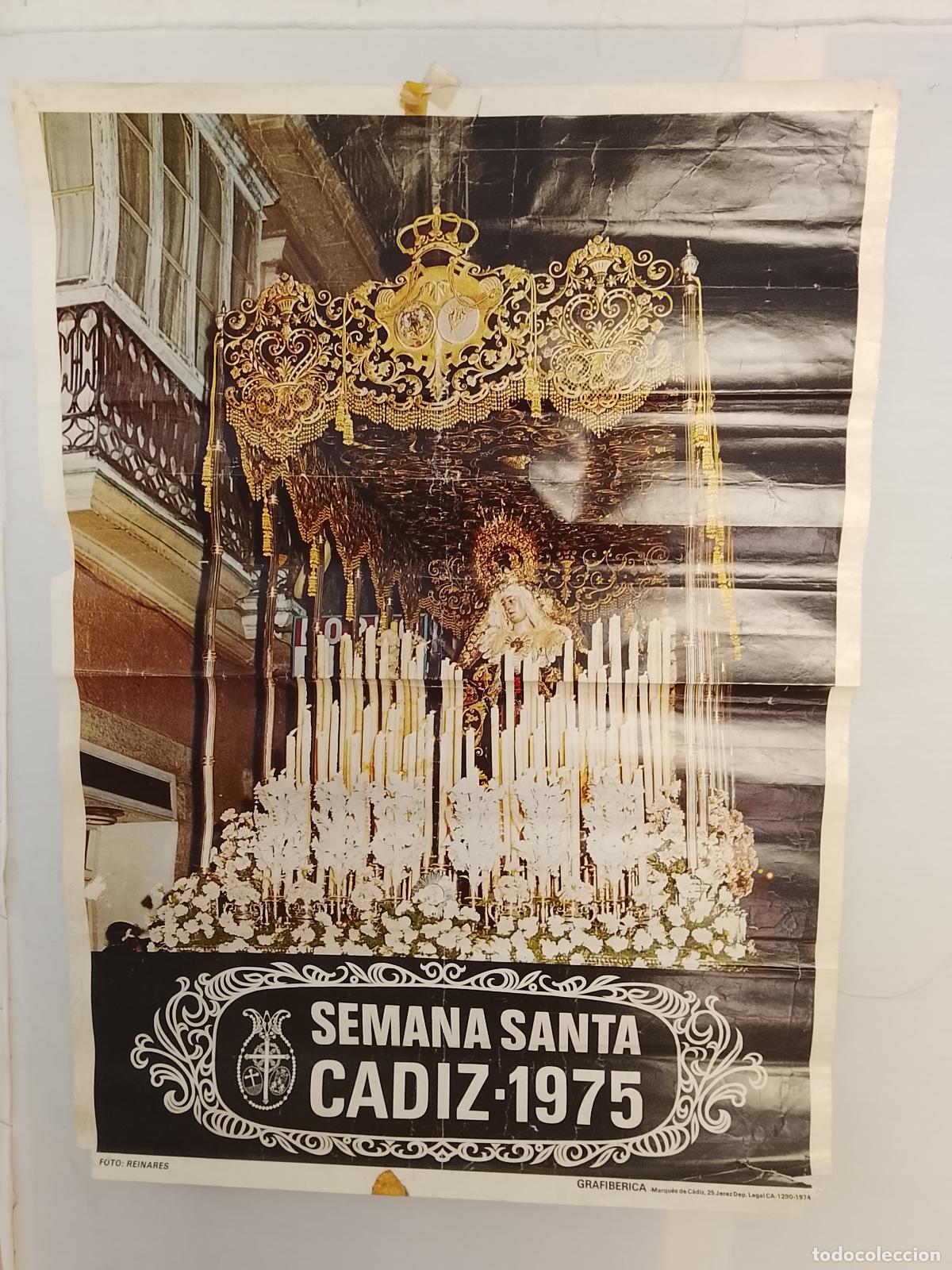 Carteles de Semana Santa: A-3 CARTEL SEMANA SATA CADIZ 1975