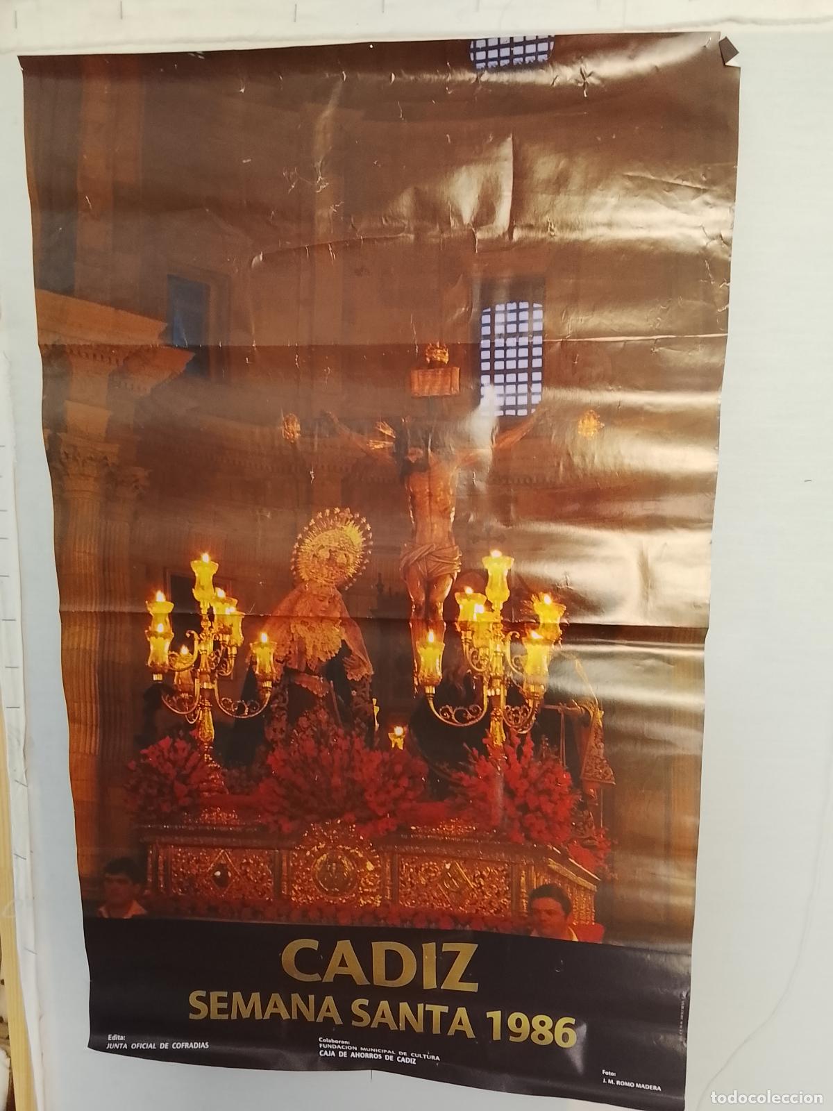 Carteles de Semana Santa: A-5 CARTEL SEMANA SANTA CADIZ 1986