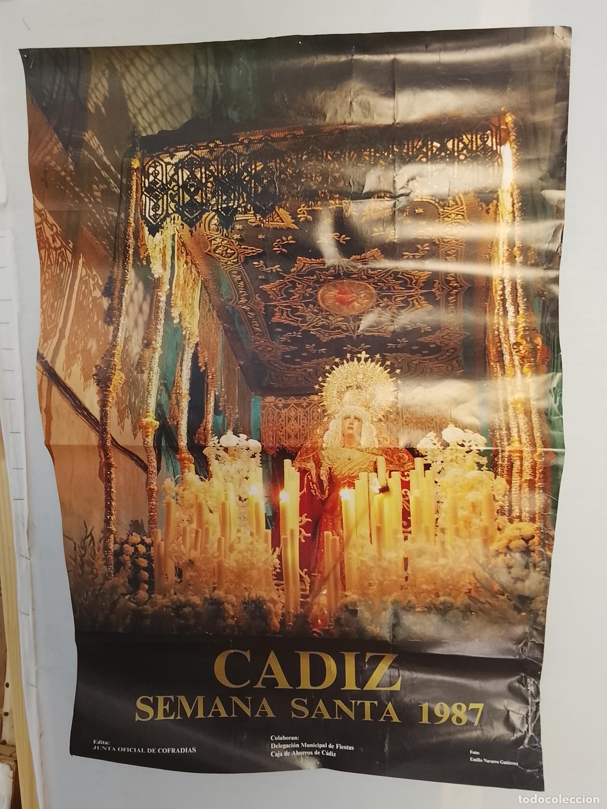 Carteles de Semana Santa: A-8 CARTEL SEMANA SANTA CADIZ 1987