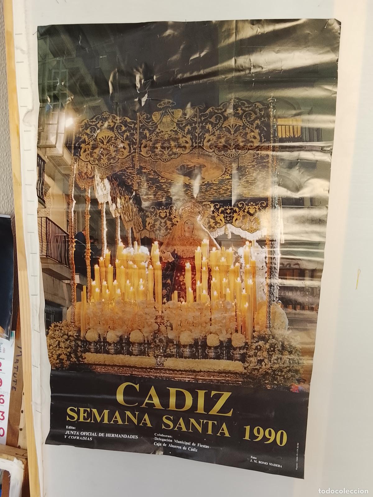 Carteles de Semana Santa: A-10 CARTEL SEMANA SANTA CADIZ 1990