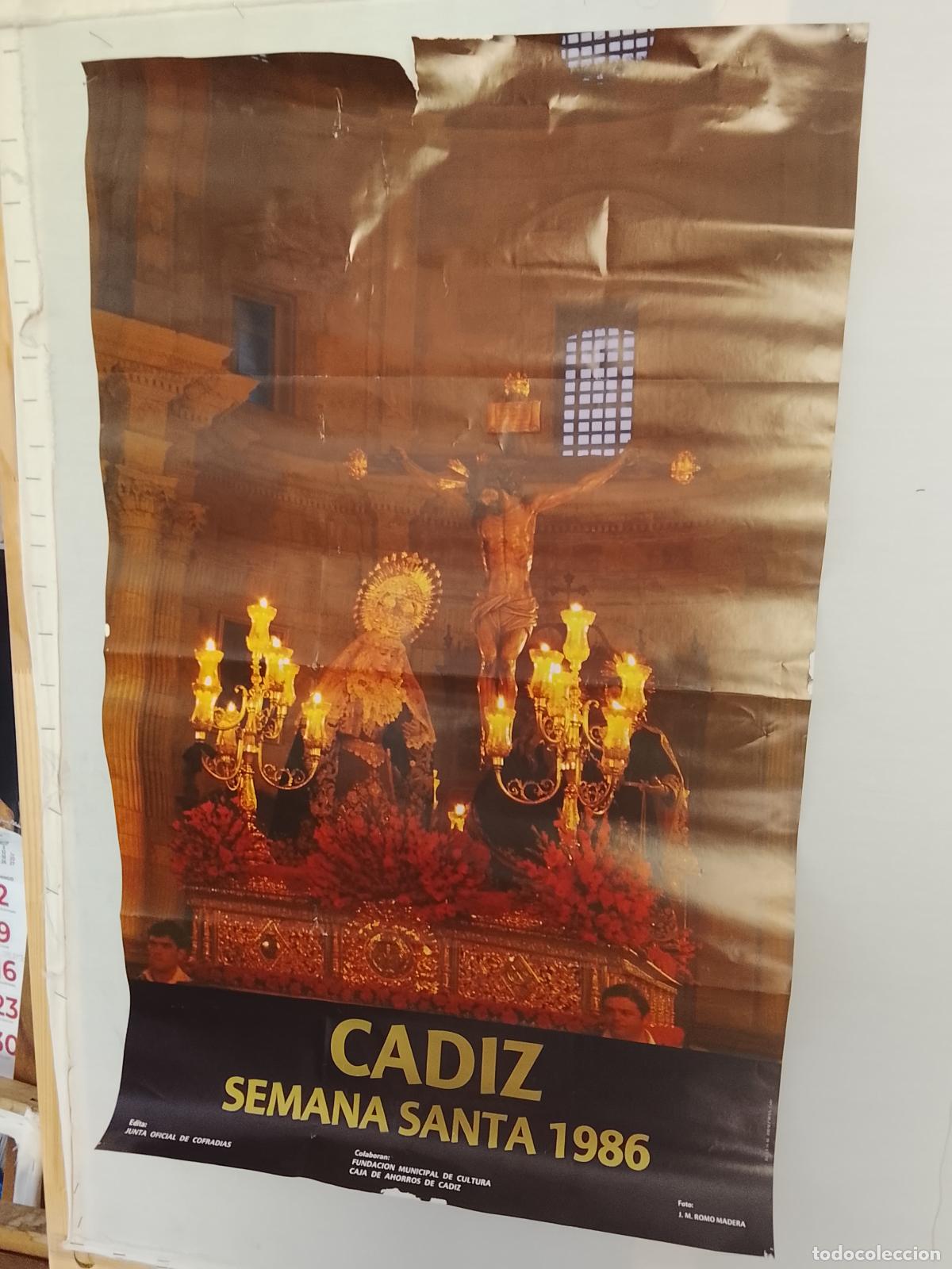 Carteles de Semana Santa: A-12 CARTEL SEMANA SANTA CADIZ 1986