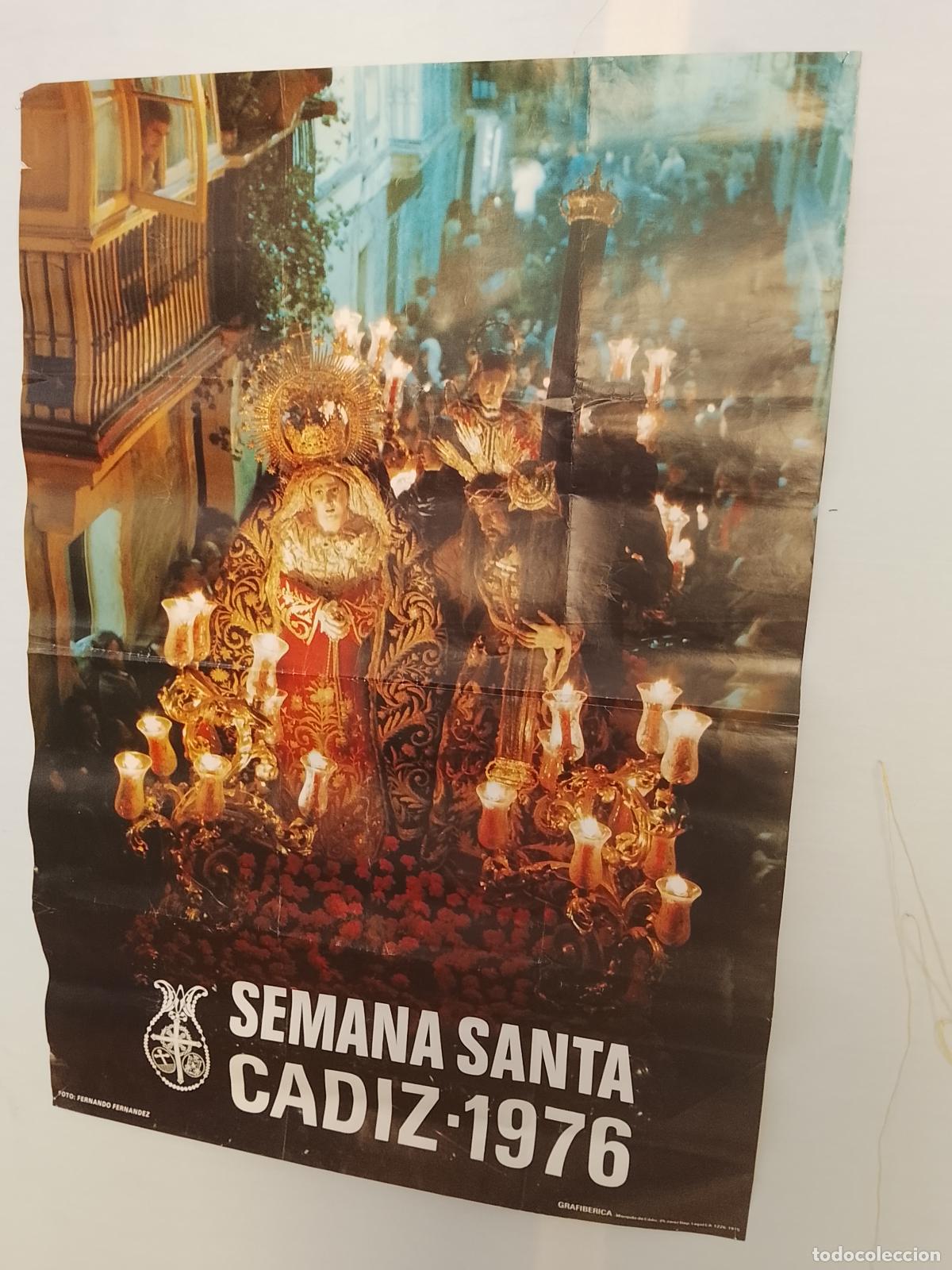Carteles de Semana Santa: A-14 CARTEL SEMANA SANTA CADIZ 1976