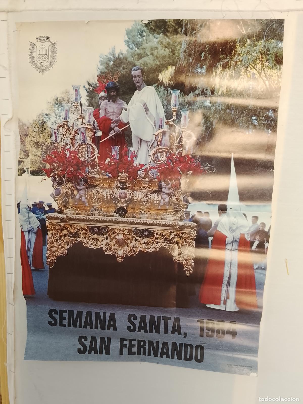 Carteles de Semana Santa: A-16 CARTEL SEMANA SANTA SAN FERNANDO CADIZ 1984