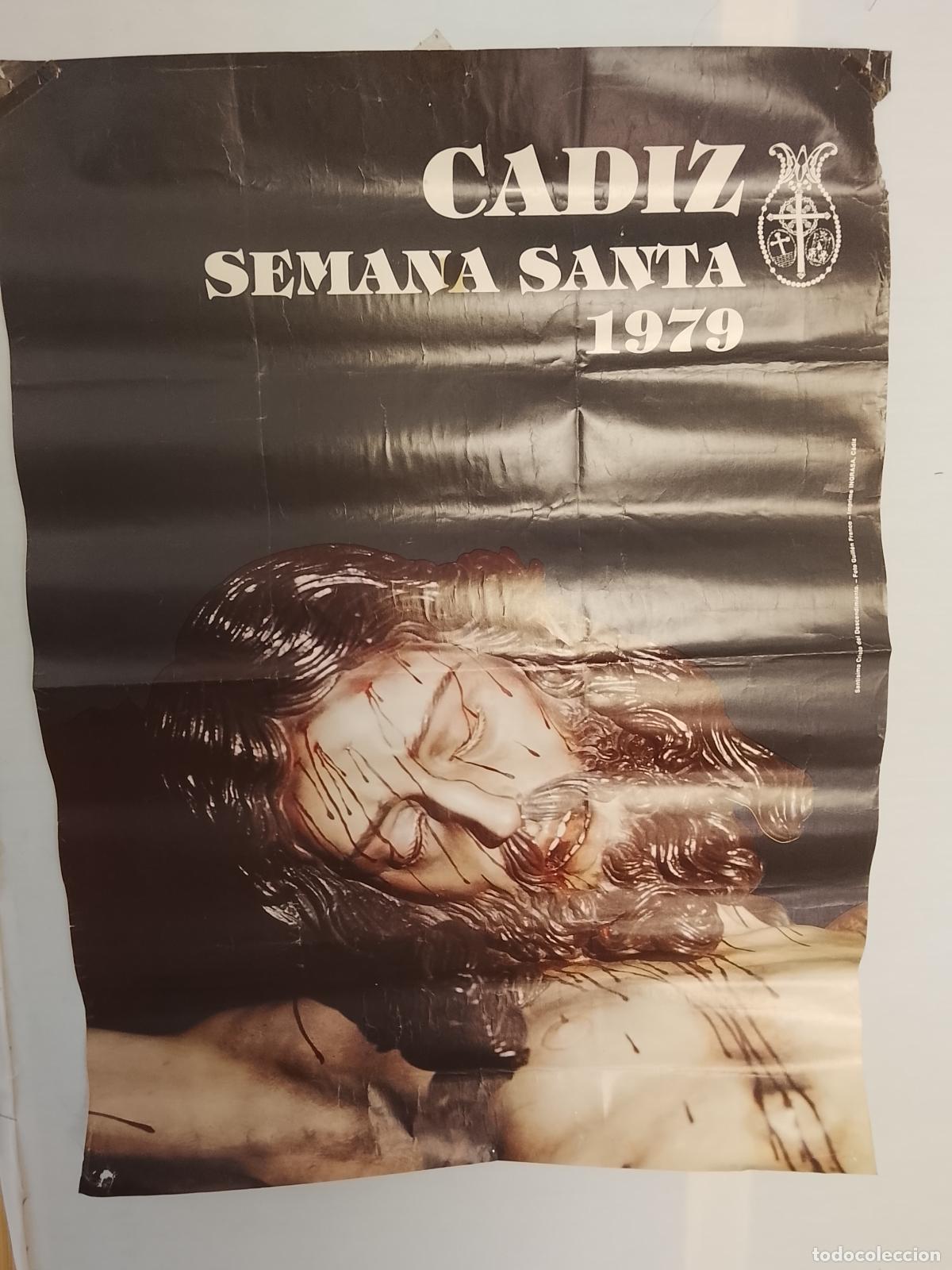Carteles de Semana Santa: A-17 CARTEL SEMANA SANTA CADIZ 1979