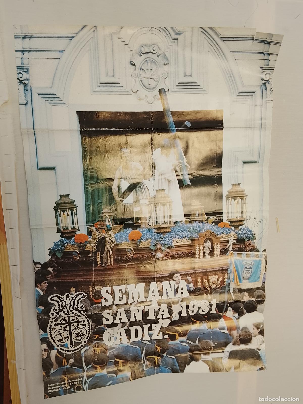 Carteles de Semana Santa: A-18 CARTEL SEMANA SANTA CADIZ 1981