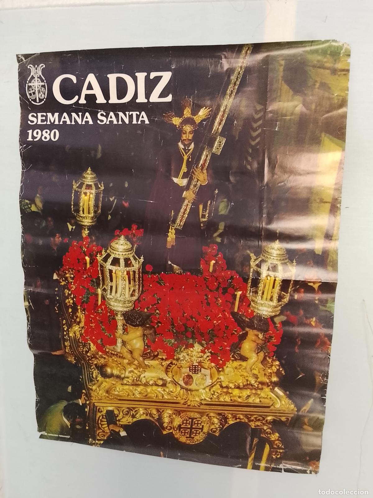 Carteles de Semana Santa: A-19 CARTEL SEMANA SANTA CADIZ 1980