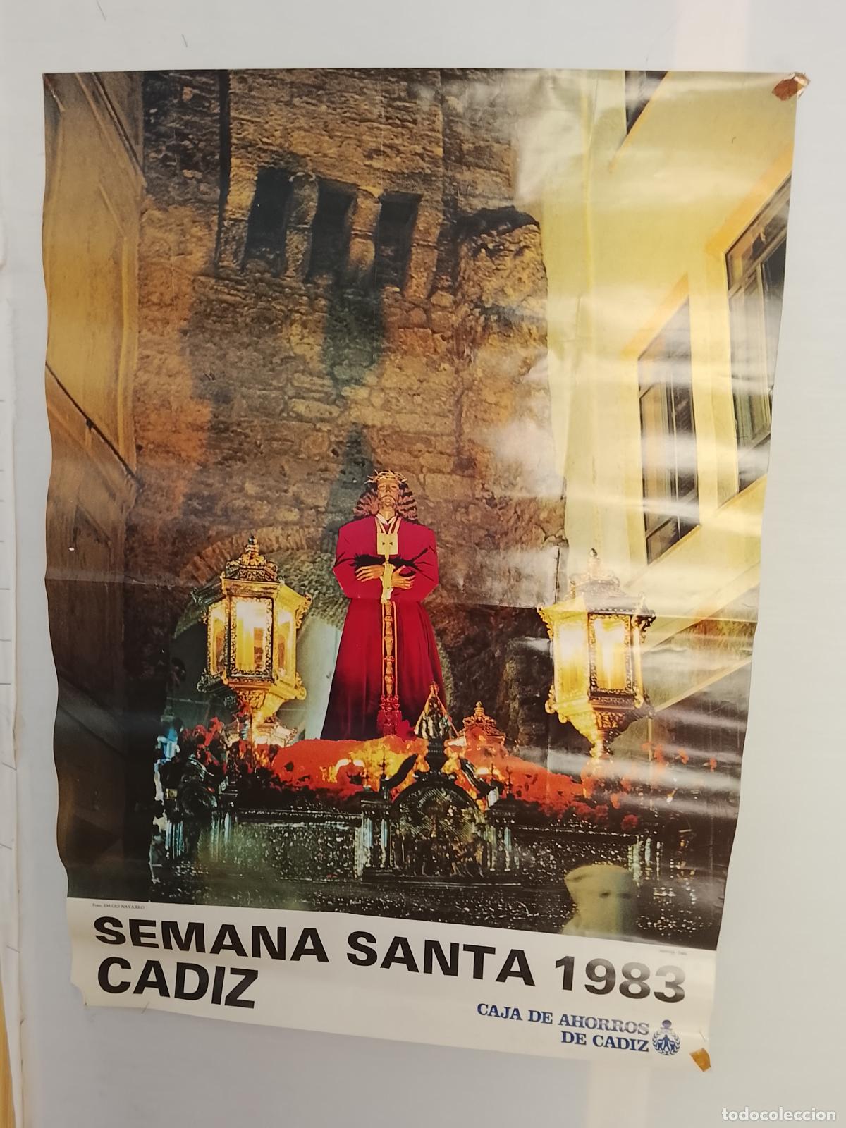 Carteles de Semana Santa: A-21 CARTEL SEMANA SANTA CADIZ 1983