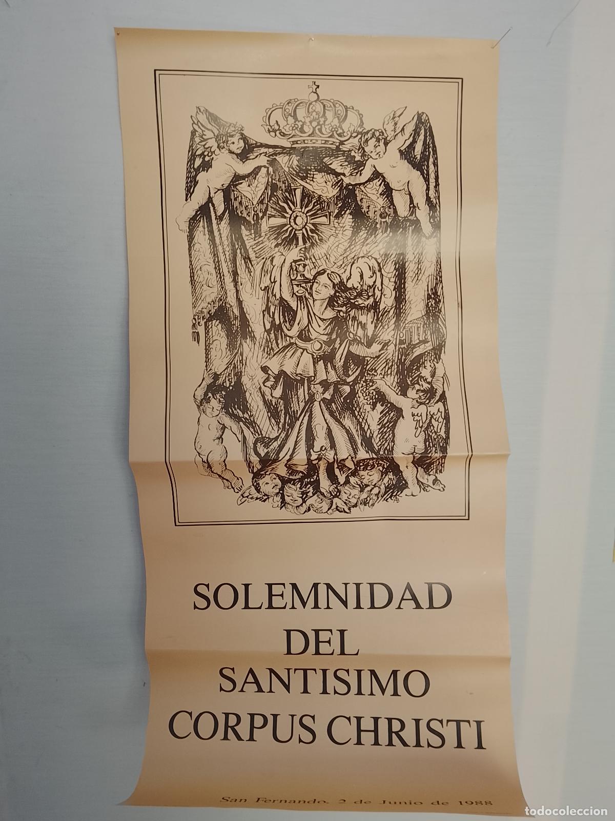 Carteles de Semana Santa: A-31 CARTEL SEMANA SANTA SAN FERNANDO CADIZ 1988 CORPUS CHRISTI