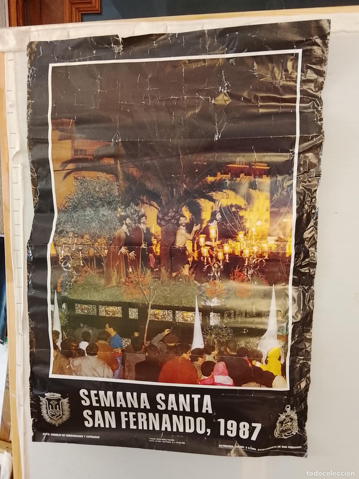 Carteles de Semana Santa: A-45 CARTEL SEMANA SANTA SAN FERNANDO CADIZ 1987