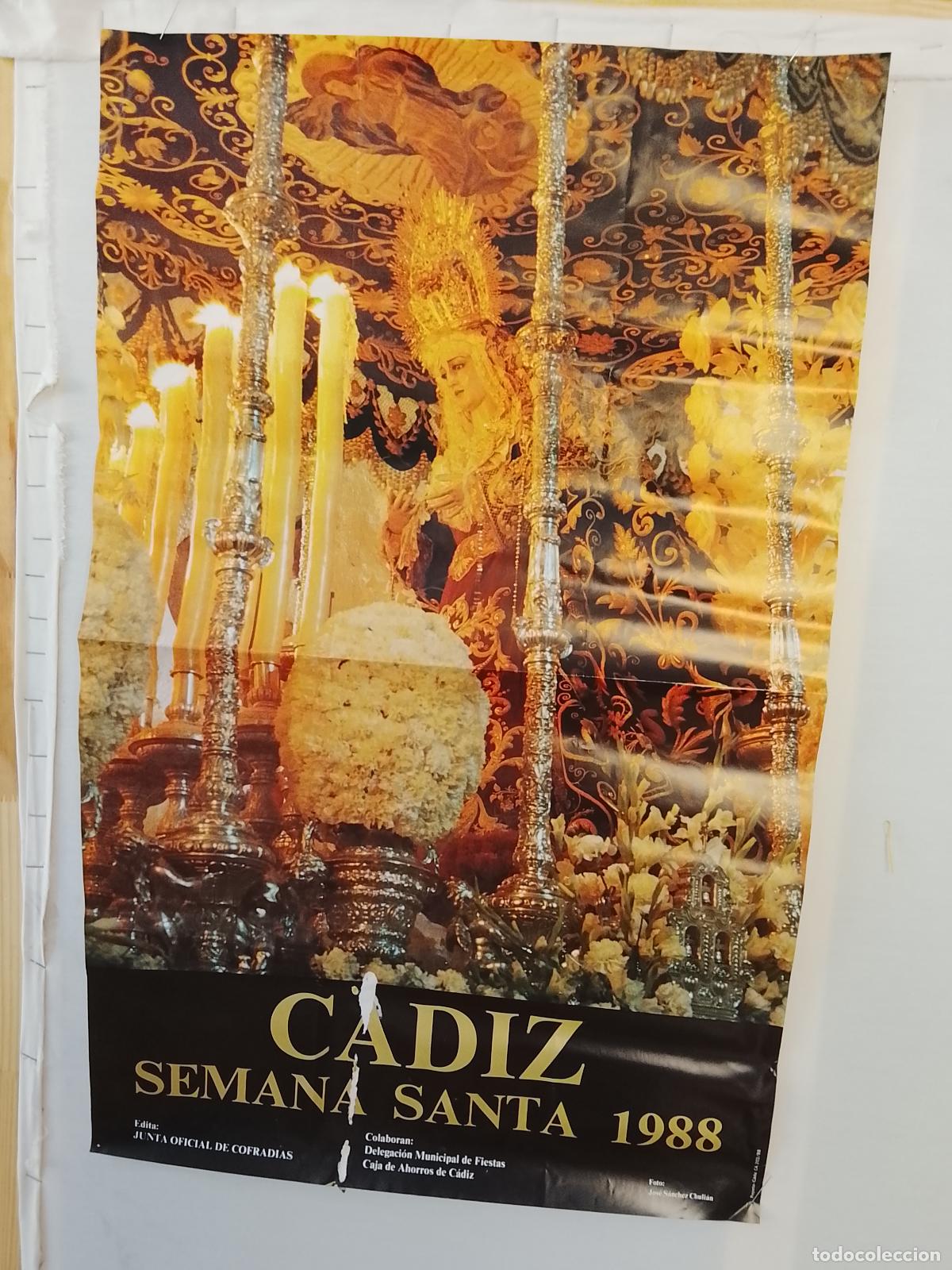 Carteles de Semana Santa: A-49 CARTEL SEMANA SANTA CADIZ 1988