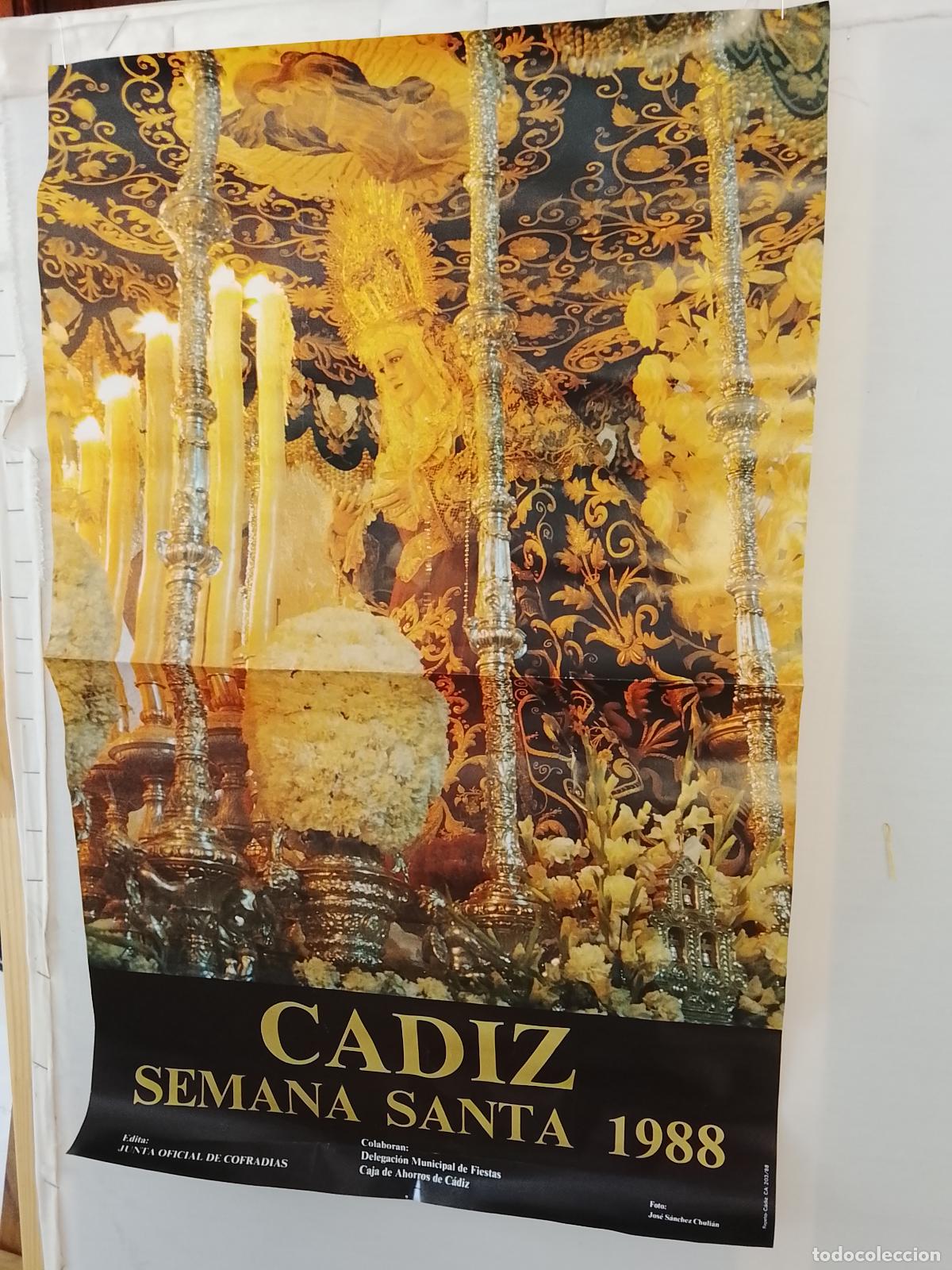 Carteles de Semana Santa: A-51 CARTEL SEMANA SANTA CADIZ 1988