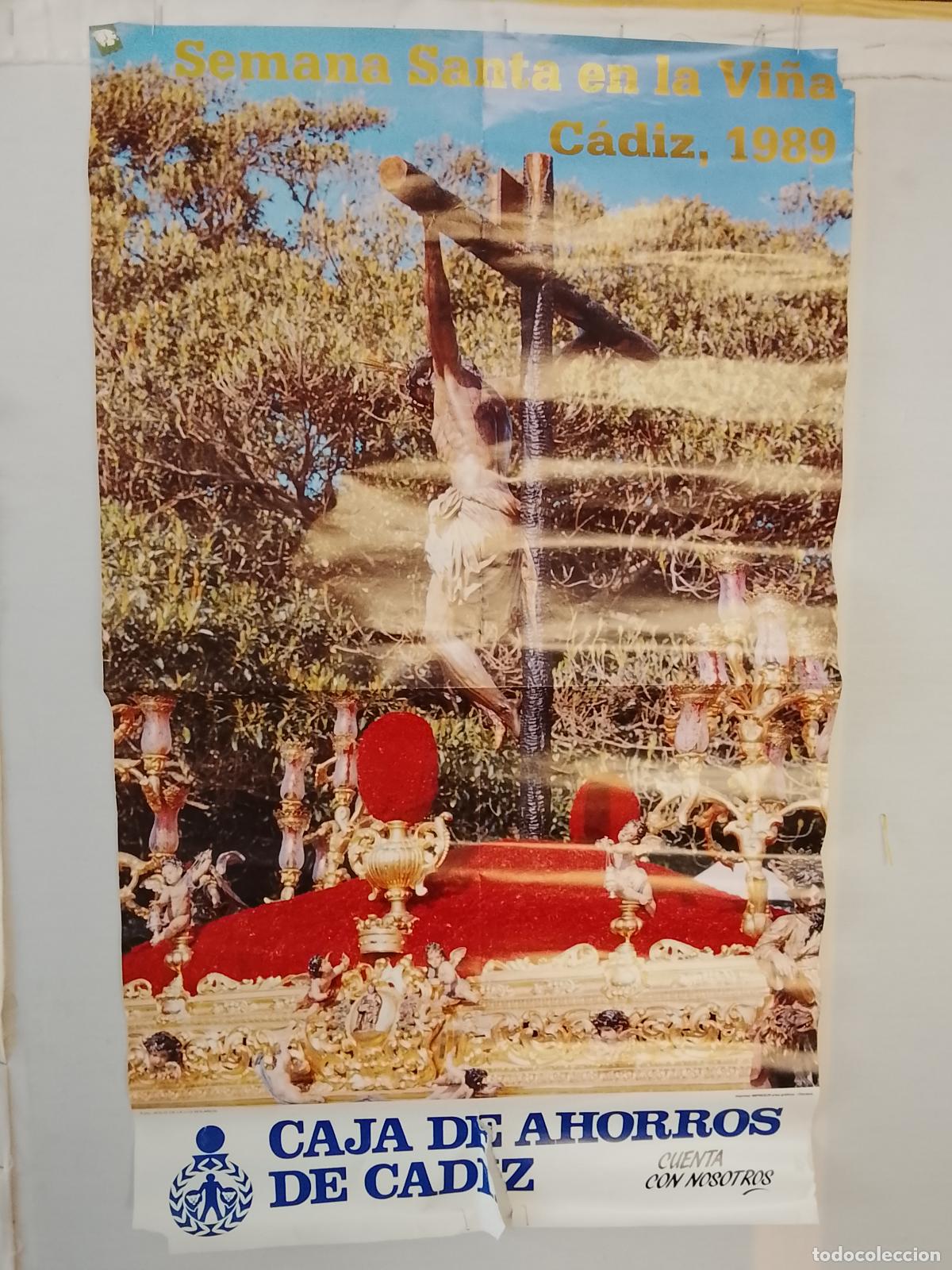 Carteles de Semana Santa: A-52 CARTEL SEMANA SANTA CADIZ 1989