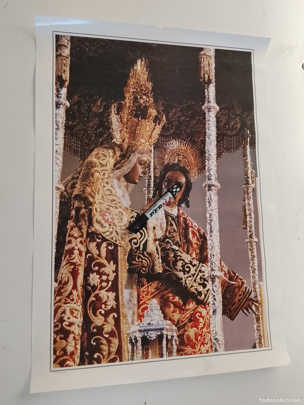 Carteles de Semana Santa: 65x47 cm gran cartel calendario cofrade semana santa sevilla 1988 cofradia hermandad el despojado
